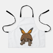 Schildpad met regenboogkleuren schort (Voorkant)