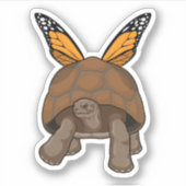 Schildpad met regenboogkleuren sticker (Voorkant)