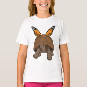 Schildpad met regenboogkleuren t-shirt (Voorkant)