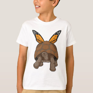 Schildpad met regenboogkleuren t-shirt