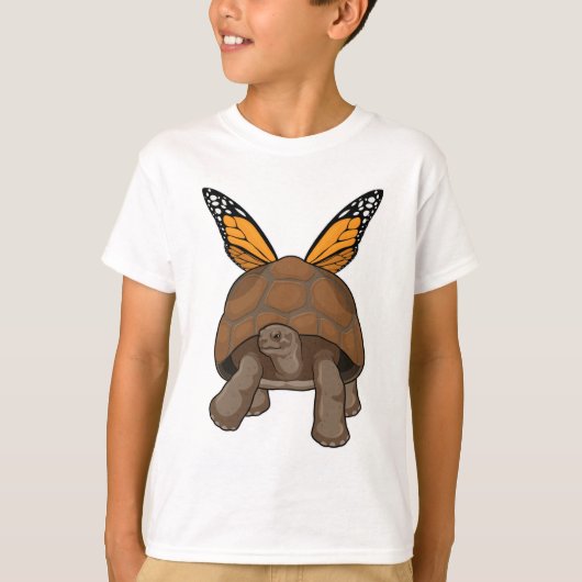 Schildpad met regenboogkleuren t-shirt (Voorkant)