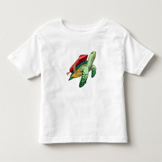 Schildpad met Rocket Kinder Shirts (Voorkant)