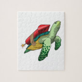 Schildpad met Rocket Legpuzzel (Verticaal)