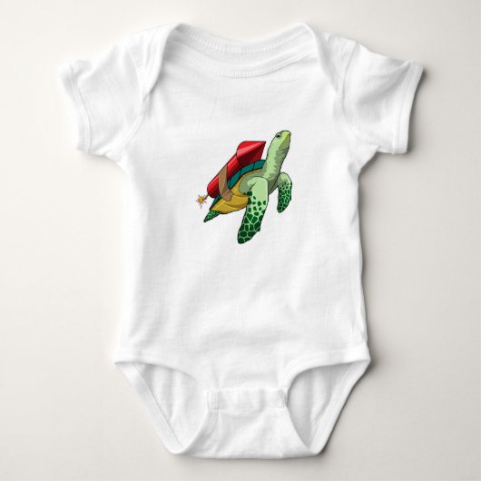 Schildpad met Rocket Romper (Voorkant)