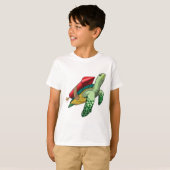 Schildpad met Rocket T-shirt (Voorkant volledig)