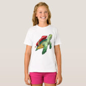 Schildpad met Rocket T-shirt (Voorkant volledig)