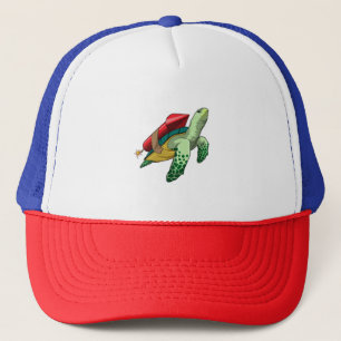 Schildpad met Rocket Trucker Pet