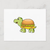 Schildpad met schelp als hamburger.PNG Briefkaart (Voorkant)