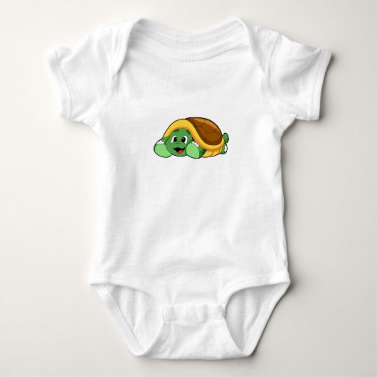 Schildpad met schild als deken romper (Voorkant)