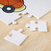 Schildpad met Shell als skateboard Legpuzzel (Zijkant)