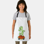 Schildpad met Shell als skateboard Schort (Insitu)