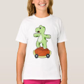 Schildpad met Shell als skateboard T-shirt (Voorkant)