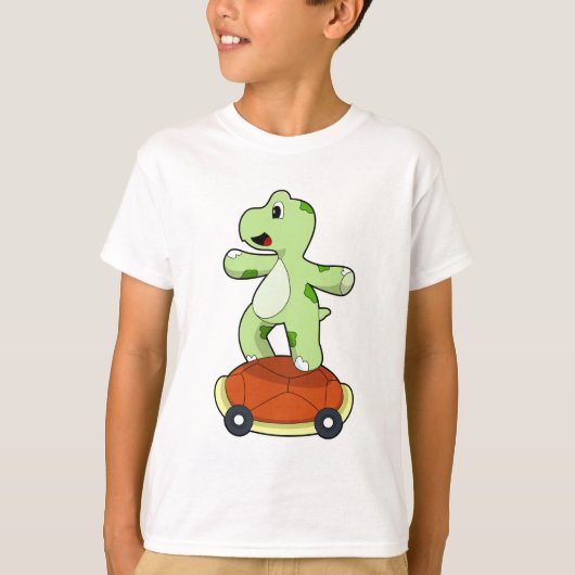 Schildpad met Shell als skateboard T-shirt (Voorkant)