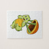 Schildpad met Shell als Skydiver Legpuzzel (Horizontaal)