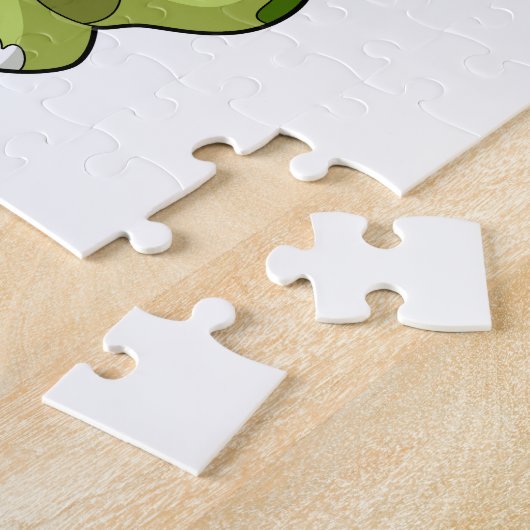 Schildpad met Shell als Skydiver Legpuzzel (Zijkant)