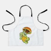 Schildpad met Shell als Skydiver Schort (Voorkant)