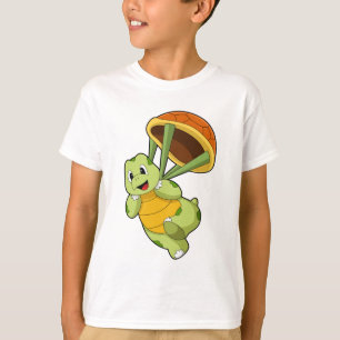 Schildpad met Shell als Skydiver T-shirt