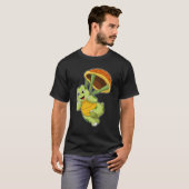 Schildpad met Shell als Skydiver T-shirt (Voorkant volledig)