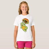 Schildpad met Shell als Skydiver T-shirt (Voorkant volledig)