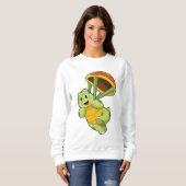 Schildpad met Shell als Skydiver Trui (Voorkant volledig)