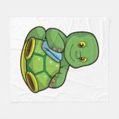 Schildpad met Shell & Cleaning rag Fleece Deken (Voorkant (Horizontaal))