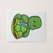 Schildpad met Shell & Cleaning rag Legpuzzel (Horizontaal)