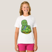 Schildpad met Shell & Cleaning rag T-shirt (Voorkant volledig)