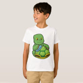 Schildpad met Shell & Cleaning rag T-shirt (Voorkant volledig)