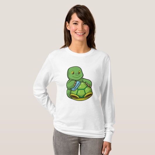 Schildpad met Shell & Cleaning rag T-shirt (Voorkant volledig)