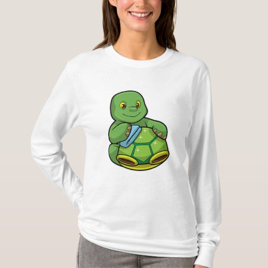 Schildpad met Shell & Cleaning rag T-shirt (Voorkant)