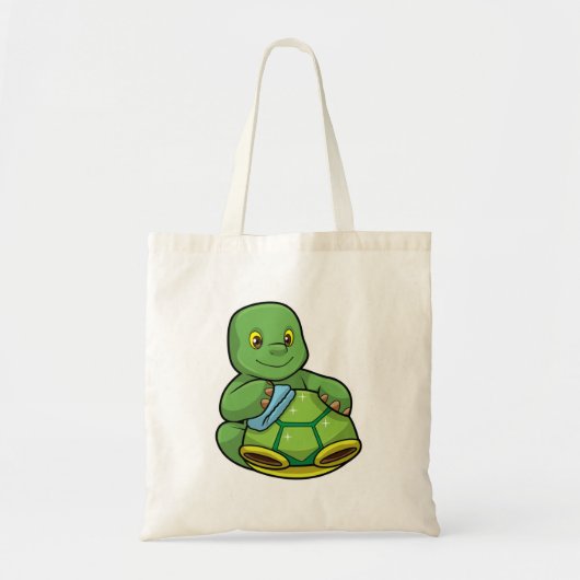 Schildpad met Shell & Cleaning rag Tote Bag (Voorkant)