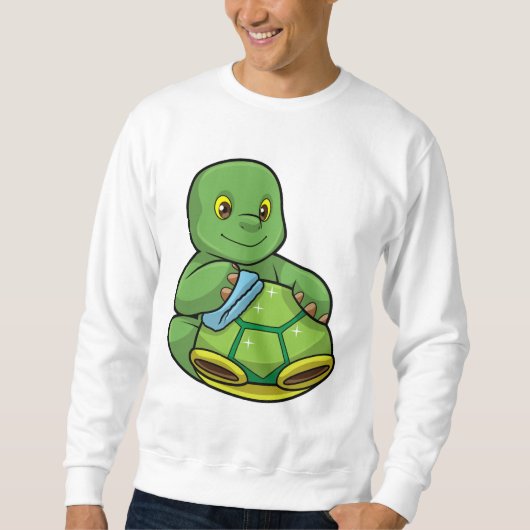 Schildpad met Shell & Cleaning rag Trui (Voorkant)