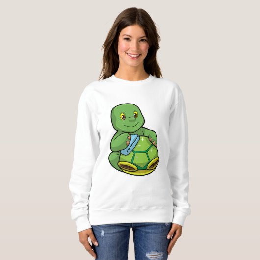 Schildpad met Shell & Cleaning rag Trui (Voorkant volledig)