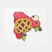 Schildpad met Shell Fleece Deken (Voorkant (Horizontaal))