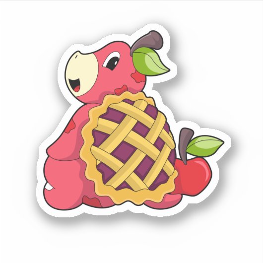Schildpad met Shell Sticker (Voorkant)