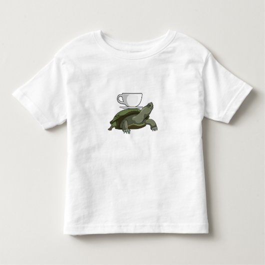 Schildpad met Teacup Kinder Shirts (Voorkant)