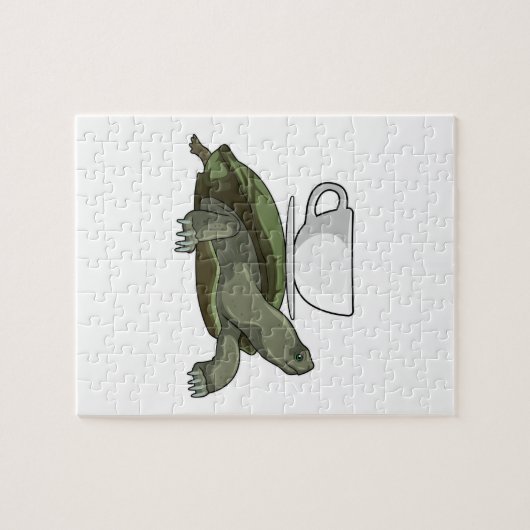 Schildpad met Teacup Legpuzzel (Horizontaal)