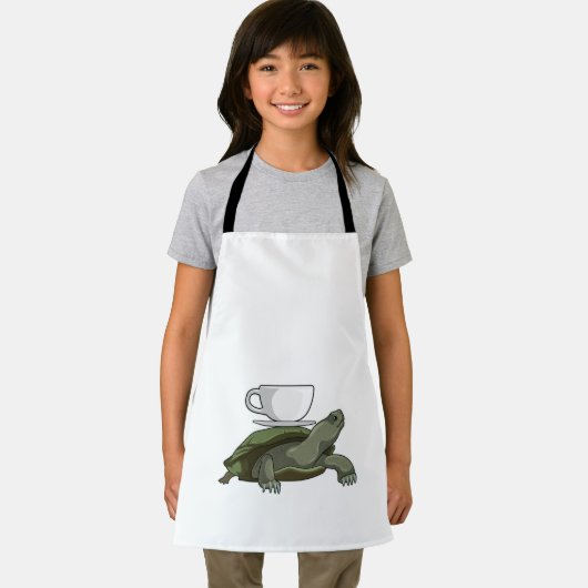 Schildpad met Teacup Schort (Insitu)