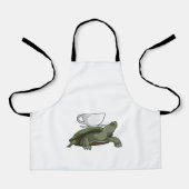Schildpad met Teacup Schort (Voorkant)