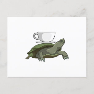 Schildpad met Theekop Briefkaart