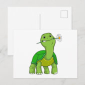 schildpad met ventilator briefkaart (Voorkant / Achterkant)