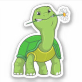 schildpad met ventilator sticker (Voorkant)