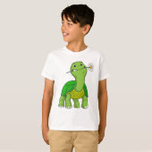 schildpad met ventilator t-shirt (Voorkant volledig)