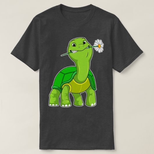 schildpad met ventilator t-shirt (Design voorkant)