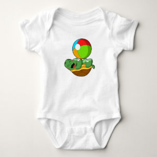 Schildpad met waterpolo romper