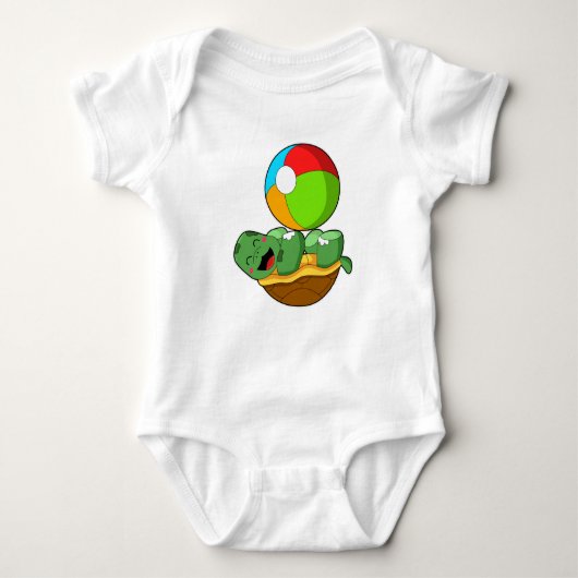 Schildpad met waterpolo romper (Voorkant)