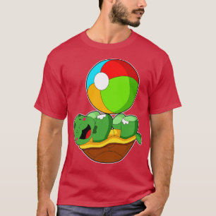 Schildpad met waterpolo t-shirt