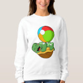 Schildpad met waterpolo trui (Voorkant)