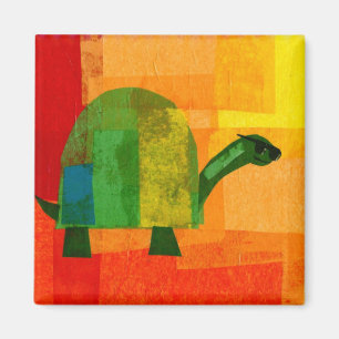 Schildpad met zonnebril magneet