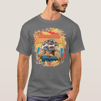Schildpad met zonnebril t-shirt